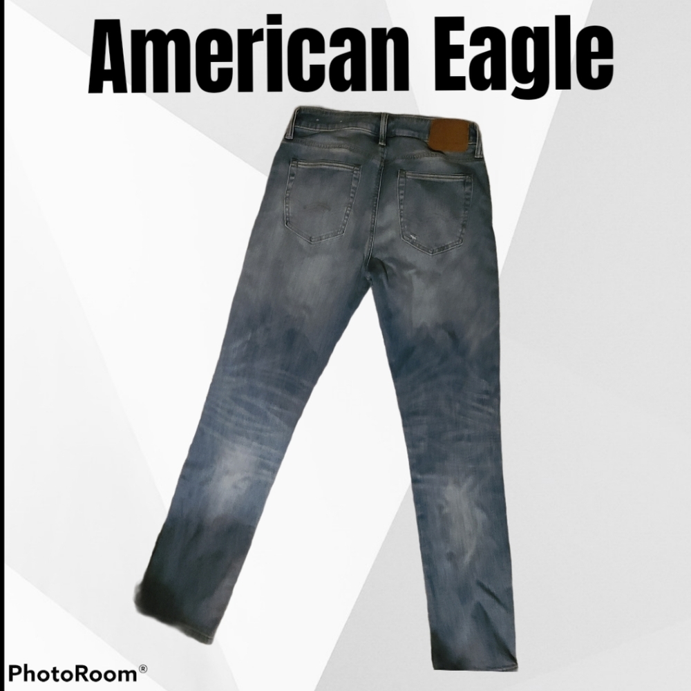 Nwot Mens American Eagle 30x32 Distressed Jeans - Picture 3 of 6